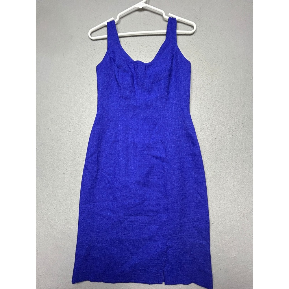 Katie Davenport Sheath Dress 100% Polyester Royal Blue Size 1 Womens